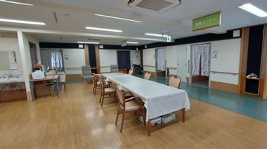 明るい共有スペース