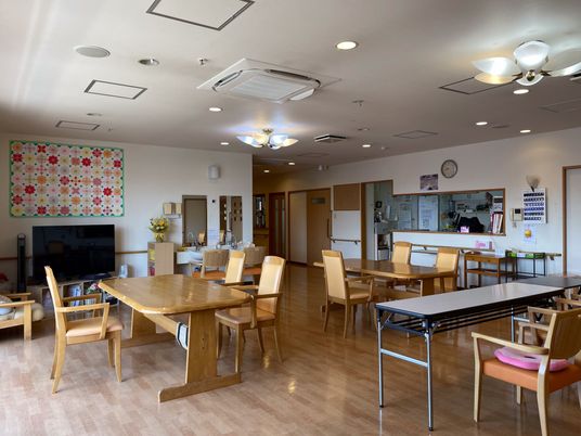 明るい共有スペース