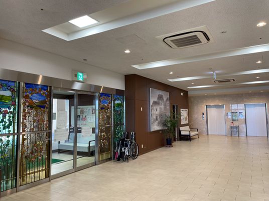 ゆったりとしたエントランス