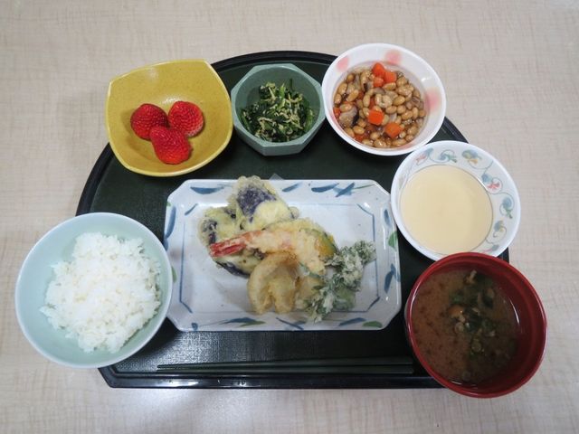 和定食の料理 料理 季節の食材を使用した健康的な和定食です。栄養バランスが取れた内容で、入居者様の健康をサポートします。