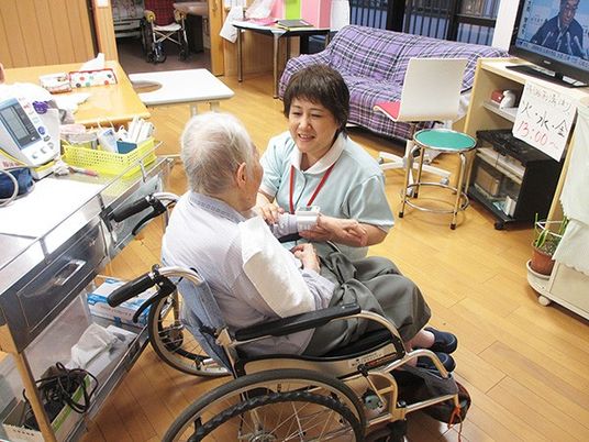 親身なスタッフと利用者の様子居室