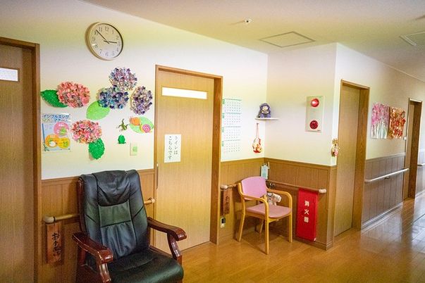 居室のある廊下