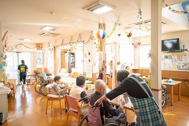 明るいリビング