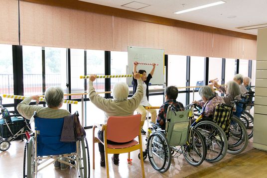 運動を楽しむシーン