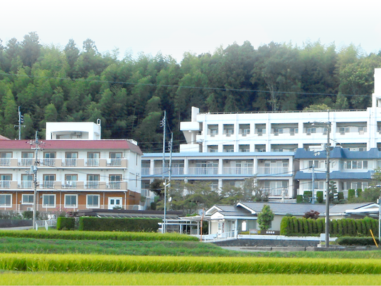建物と緑の外観  