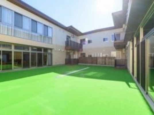 明るい中庭です  