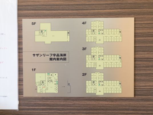 多階層施設案内図