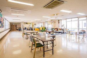 明るい機能訓練室