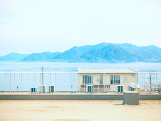 広がる景色のテラス