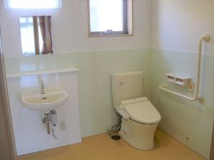 清潔なトイレ設備