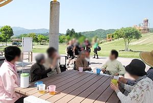 自然がいっぱいの庭