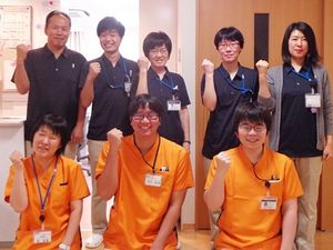 スタッフ集合の廊下  