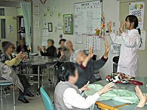 活気ある機能訓練室