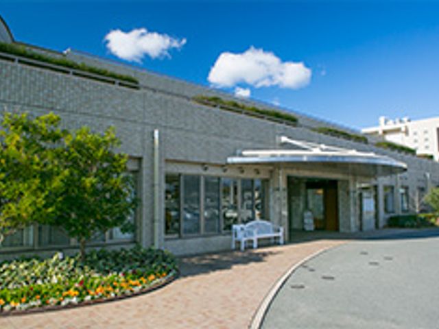 施設の外観 外観 晴天の日に、花々が彩るエントランスが広がっています。青空と緑が調和した静かな環境です。