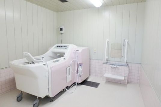 清潔な浴槽のある場所