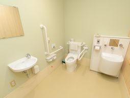 清潔なトイレ設備