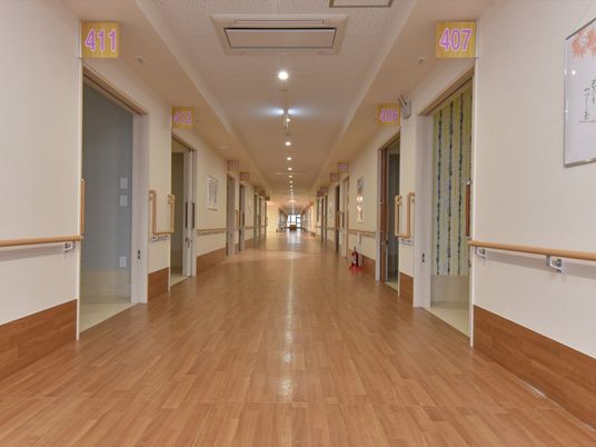廊下の明るい景色