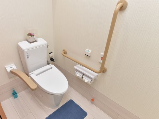 バリアフリー設計のトイレ