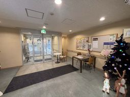 温かな雰囲気のエントランス