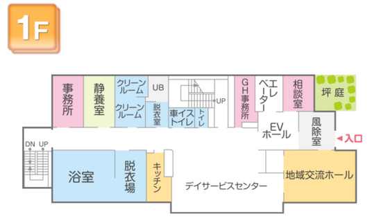 廊下と部屋の平面図