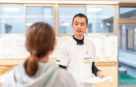 スタッフと利用者の対話