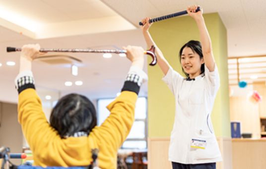 機能訓練を行う様子