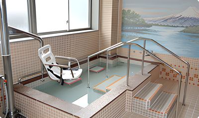 ゆったりした浴室