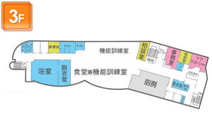 機能訓練室の地図
