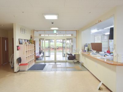 受付と通路のエントランス