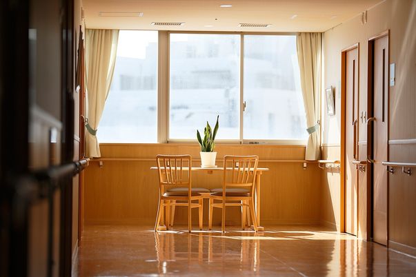 温かみのある廊下