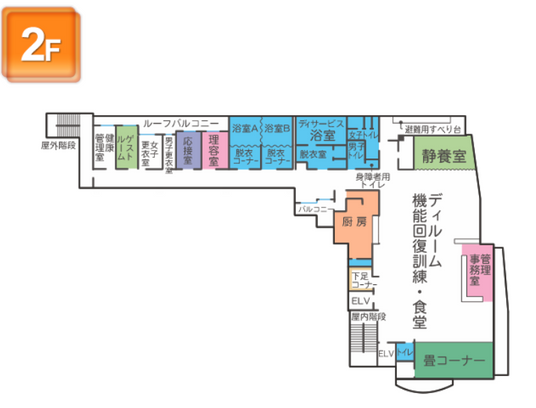 フロア案内の図面