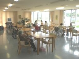 明るい共有スペース