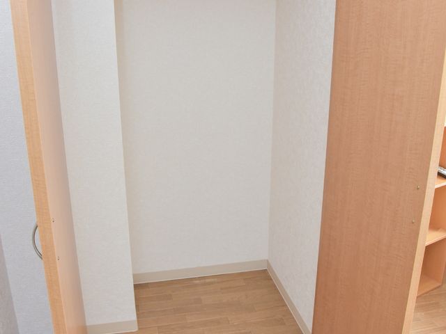 整理された空間のクローゼット クローゼット 広々としたクローゼットが整備された居室です。収納に便利で、スッキリとした生活空間をお求めの方にぴったりです。