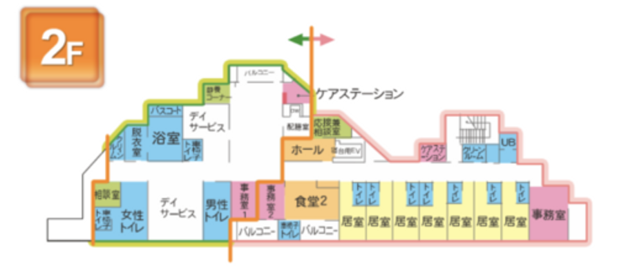 階ごとのフロアマップ