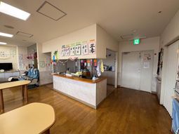 受付のある食堂  