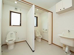 清潔なトイレの設備