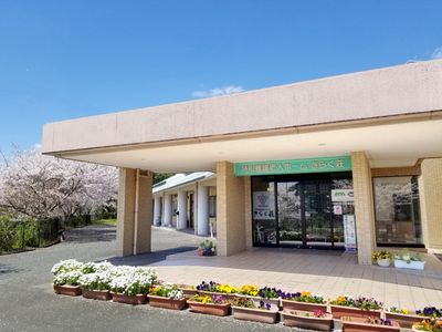 美しい花壇の入口