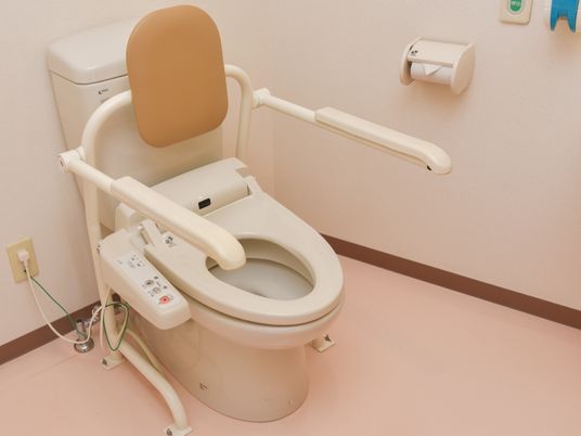 バリアフリー設計のトイレ