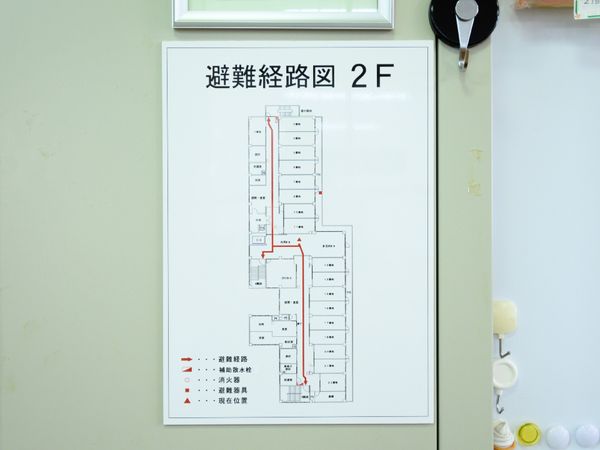 施設の2階案内図