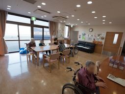 海が見える共用スペース