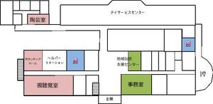 広々とした案内図
