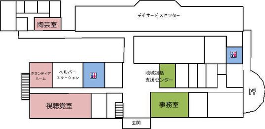 広々とした案内図