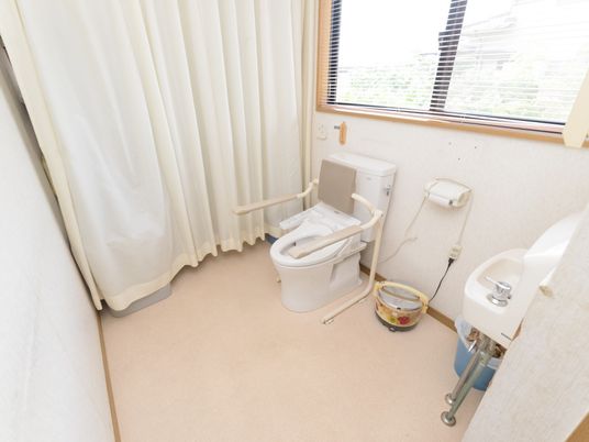 清潔なトイレの設備