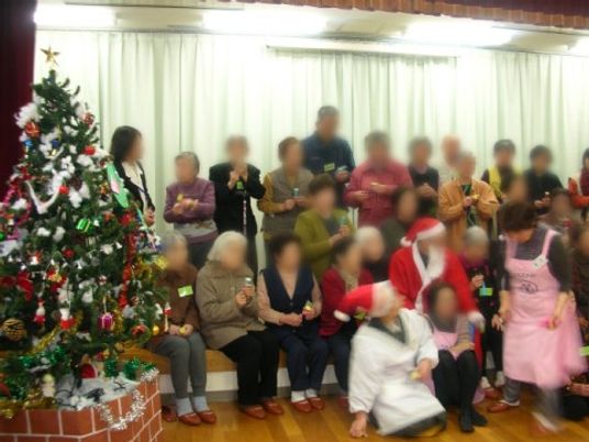クリスマスイベント中の仲間たち