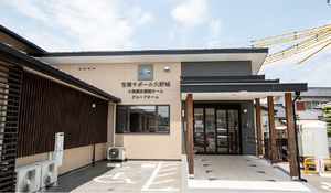 ゆったりとしたエントランス