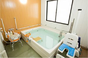 安全な設計の浴室