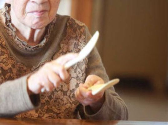 利用者の手元と双児