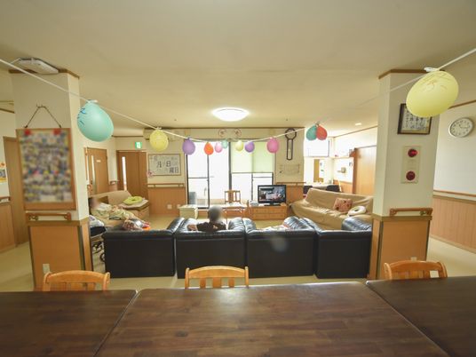 明るい共有スペース