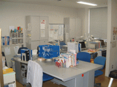設備の整った室内