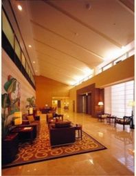 応接スペースの洗練されたロビー